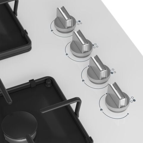 Beko BOCD K 6510 EB Gazlı Cam Tablalı Ocak