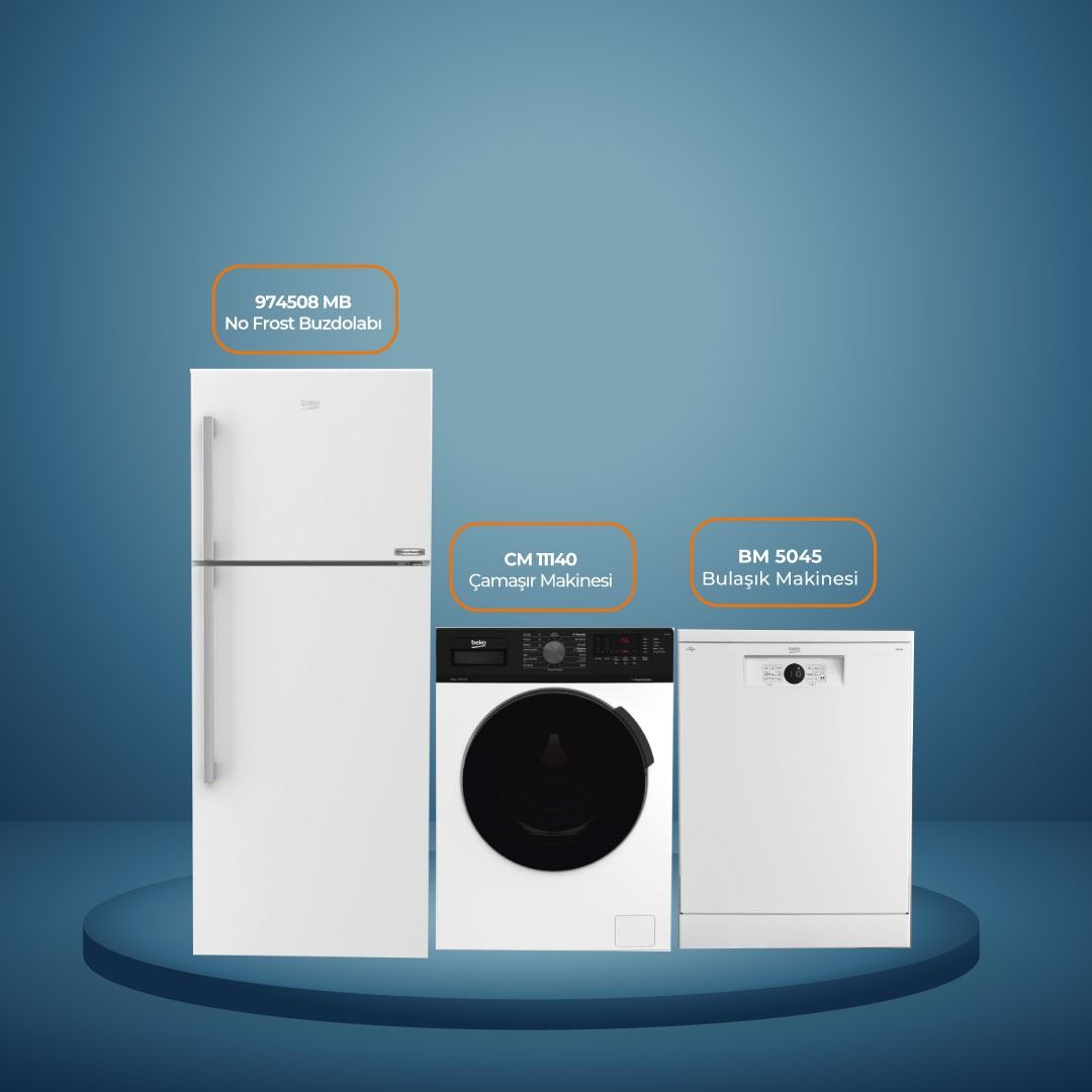 Beko Konfor Çeyiz Seti ( BM 5045 + 974508 MB + CM 11140 )