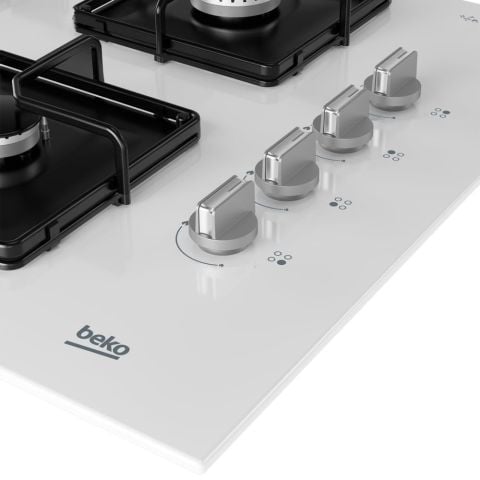 Beko BOCD K 6510 EWB Gazlı Cam Tablalı Ocak
