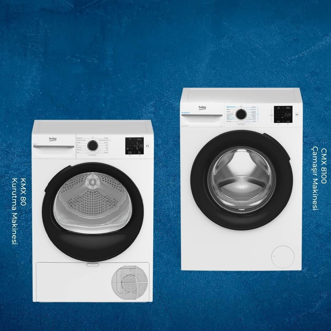 Beko CMX 8100 Çamaşır - KMX 80 Kurutma İKİLİ SET