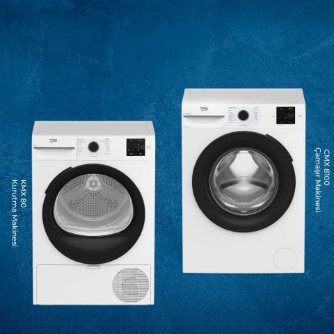 Beko CMX 8100 Çamaşır - KMX 80 Kurutma İKİLİ SET